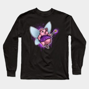 Pigs fly when Magic is in the air Long Sleeve T-Shirt